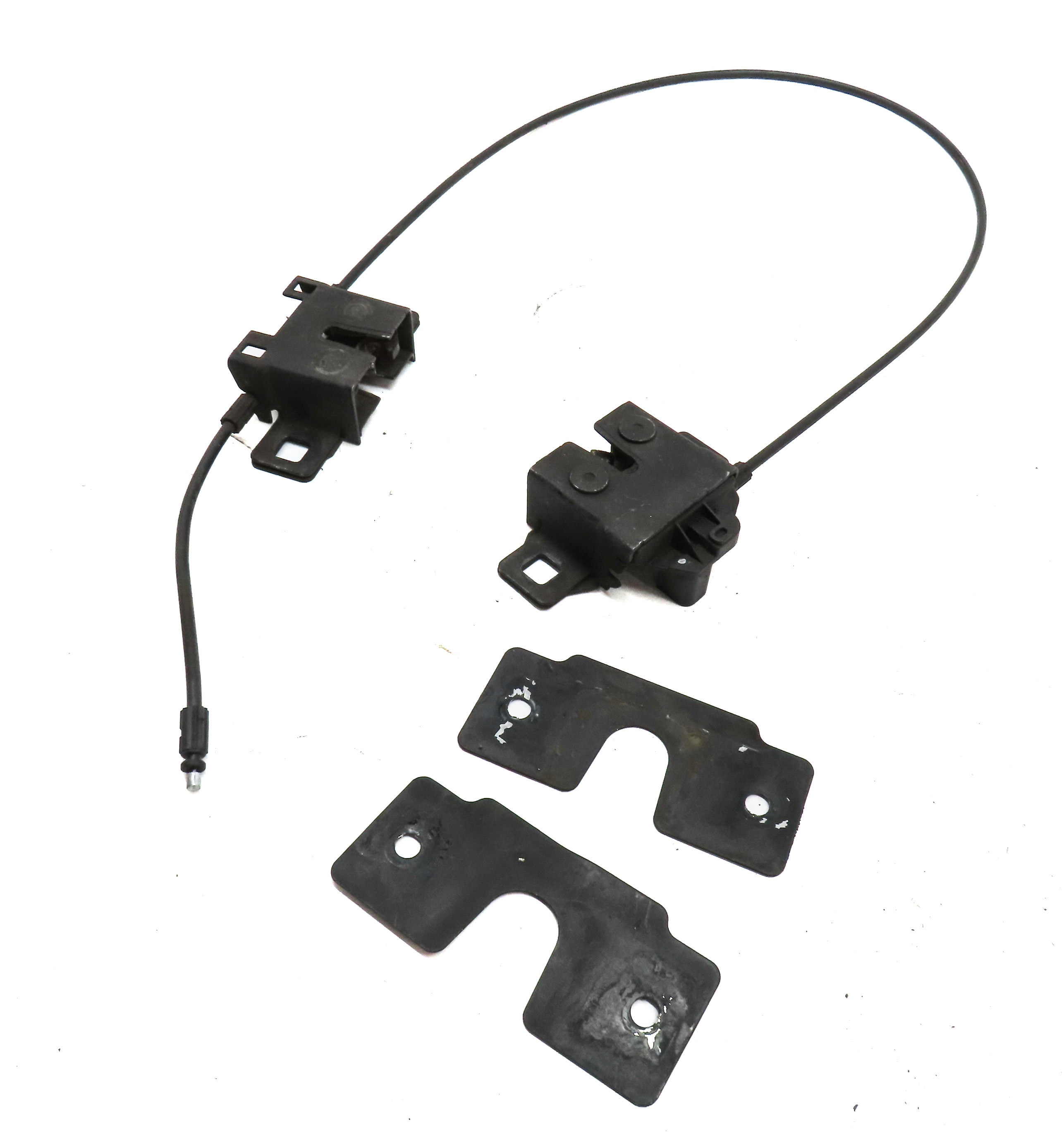10 LAND ROVER LR4 (L319) FRONT HOOD BONNET LID LOCK LATCH SET/2 w/PLATES CABLES — exact item pictured